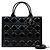 Dior Borsa Book Tote in pelle nera, dimensione Medium Nero