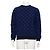 Louis Vuitton Herren-Pullover Sweatshirt aus Monogramm-Jacquard in Navy Blau
