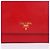 Prada Borsa Crossbody WOC Mirror Rossa in Saffiano Rosso - vista 2
