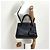 Prada Borsa Tote Saffiano Monochrome Borsa a Tracolla Nera Nero - vista 2