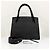 Prada Borsa Tote Saffiano Monochrome Borsa a Tracolla Nera Nero - vista 6