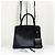 Prada Borsa Tote Saffiano Monochrome Borsa a Tracolla Nera Nero - vista 7
