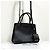 Prada Borsa Tote Saffiano Monochrome Borsa a Tracolla Nera Nero - vista 8