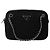 Prada Bolsa de ombro e transversal em nylon Tessuto com logo triangular Preto
