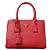 Prada Petit sac Galleria en Saffiano rouge