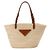 Prada Borsa Tote in pelle di palma con logo triangolare Natural Cognac Marrone