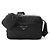 Prada Sac à épaule en nylon avec logo triangle Noir
