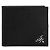 Prada Saffiano Metal Logo Compact Wallet Black QME