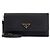 Prada Mini borsa a tracolla in Saffiano con logo triangolare Nero