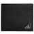 Prada Saffiano Triangle Logo Compact Wallet Black QHH