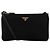 Prada Borsa a tracolla pouch in nylon con logo triangolare Nero