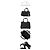 Tote Prada Mini borsa a spalla in tela di cotone Nero - vista 2