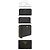 Prada Saffiano Triangle Logo Long Wallet Black - view 2