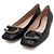 Gucci Ballerine Dionysus in pelle nera con logo argento Nero - vista 3
