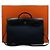 Hermès Borsa Tote e Messenger in tela Blue Ocean Noir con dettagli Hunter Hardware