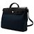 Hermès Borsa Tote e Messenger in tela Blue Ocean Noir con dettagli Hunter Hardware - vista 3