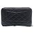 Organizer con zip Chanel Gampo in pelle nera Nero - vista 3