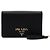 Prada Borsa a tracolla e crossbody con patta in pelle Saffiano Nero