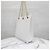 Chanel Borsa Shopper Classic CC Logo White Gold Series Bianco - vista 2