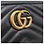 Gucci Borsa a tracolla mini GG Marmont Matelassé Nero - vista 8