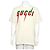 Gucci Oversized Herren-T-Shirt aus weißer Baumwolle mit Blade-Print