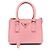 Prada Mini borsa a mano e a tracolla Galleria in Saffiano Rosa