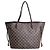 Borsa Tote Louis Vuitton Neverfull MM Marrone