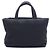 Borsa Tote Puffer Larga in Cotone Nero Yves Saint Laurent - vista 2