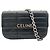 Céline Borsa a tracolla Celine Monochrome in pelle di vitello nera con catena Nero