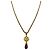 Collar largo Chanel Coco Mark Roja Dorado