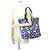 Prada Tote Bag mit Blumenprint Blau Gelb - Ansicht 4