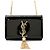 Borsa a tracolla con catena Yves Saint Laurent Paris Nero
