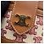 Céline Borsa Celine Triomphe Tambour Small Marrone Rosso Beige - vista 12