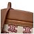 Céline Borsa Celine Triomphe Tambour Small Marrone Rosso Beige - vista 8