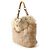 Borsa Tote Prada in pelliccia beige - vista 2