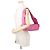 Borsa a tracolla Balenciaga in pelle rosa - vista 4