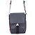 Borsa a tracolla Prada Triangle in pelle Saffiano Arancione Blu navy