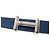 Hermès Hermes H-buckle Wendelgürtel Blau Grau Marineblau - Ansicht 4