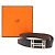 Hermès Hermes H O Carre Gürtel Doppelseitig Wendbar Braun Schwarz - Ansicht 8