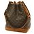 Borsa a tracolla Louis Vuitton Monogram Noe Marrone - vista 3