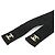 Cinturón de cadena CHANEL Coco Mark Negro - vista 3