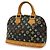 Borsa a mano Louis Vuitton Monogram Multicolor Alma Nero - vista 3