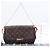 Borsa a tracolla Louis Vuitton Monogram Favorite MM Marrone Beige - vista 3