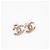 Orecchini a lobo Chanel Coco Mark con strass D'oro - vista 2