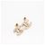 Orecchini a lobo Chanel Coco Mark con strass D'oro - vista 4