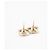 Orecchini a lobo Chanel Coco Mark con strass D'oro - vista 6