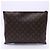 Louis Vuitton Monogram Pochette A4 Clutch Bag Marrone Beige - vista 2