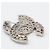 Chanel Coco Mark Strass-Brosche Silber - Ansicht 4