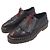 Burberry Bissett – Derby in pelle bordeaux e nera con borchie – Frange rimovibili Nero Marrone scuro - vista 4