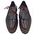 Burberry Bissett – Derby in pelle bordeaux e nera con borchie – Frange rimovibili Nero Marrone scuro - vista 5